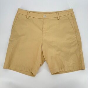 Lululemon Commission Shorts 9" Khaki Beige Men's Size 36 Chino Golf Casual
